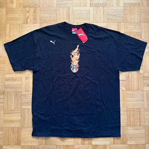 Vintage y2k Puma Italy Flaming logo Soccer shirt Size XL NWT